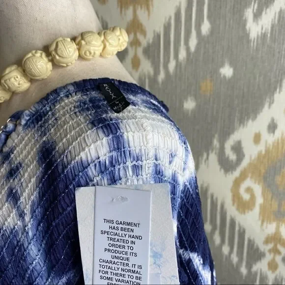 RAVIYA Navy Tie-Dye Hi-lo Cover-up Maxi Dress - LG - Picture 16 of 16